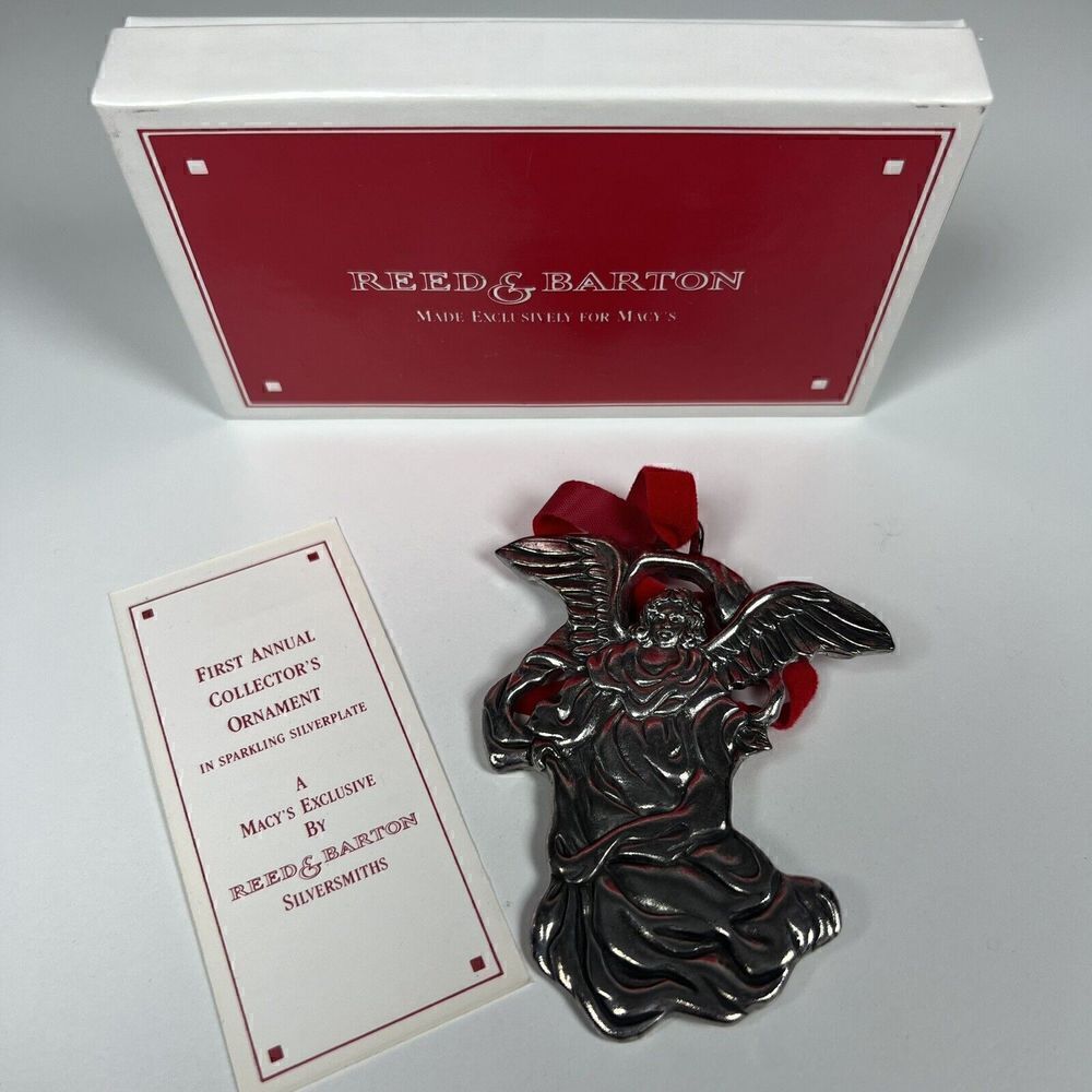 Reed & Barton Macy’s Exclusive 1st in Series Angel Ornament Silverplate